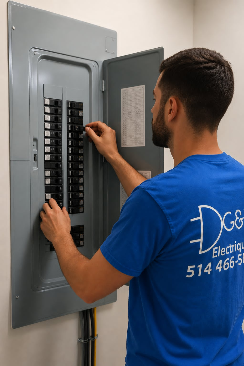 Travail électrique professionnel – G&J Électrique Inc